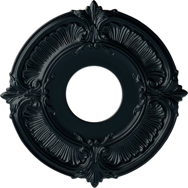Ekena Millwork Attica Ceiling Medallion (Fits Canopies up to 3 1/2"), 12 3/4"OD x 4"ID x 1/2"P, Night Shade CM12ATNSF - main